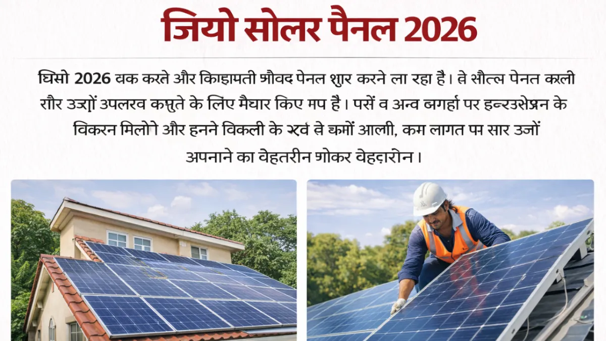 Jio Solar Panel 2026